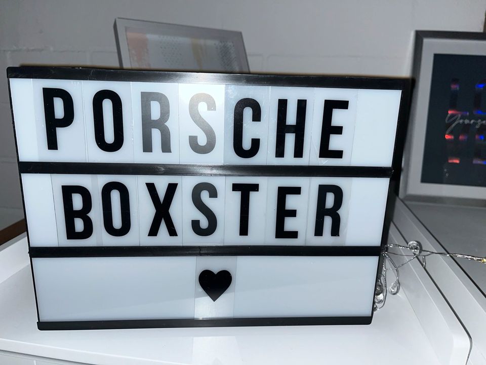 Porsche Boxster Reklam Schild in Plettenberg