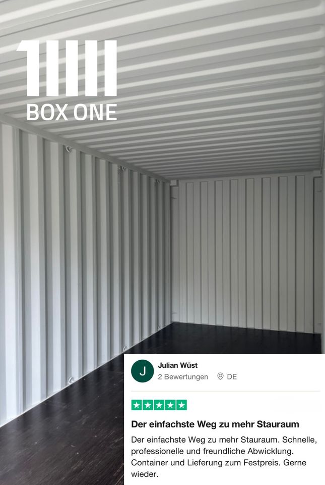 ✅ Seecontainer kaufen | BOX ONE | Container | 20 Fuß Lagercontainer | LEIPZIG ✅ in Leipzig