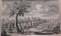 1720 Lech-Brücke bei Augsburg erster Paß in Bayern Orig. Kupferst Essen - Essen-Werden Vorschau