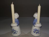 2 x Porzellan Frauen Firugen,( Delft?)Kerzenhalter Kerzenleuchter Blumenthal - Farge Vorschau