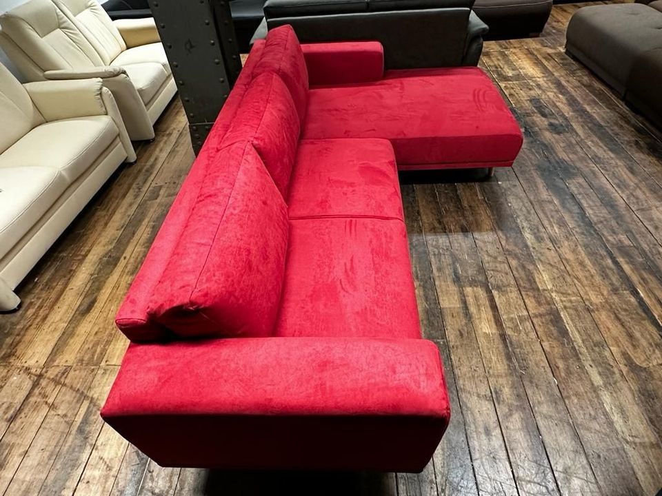 Ecksofa Sofa scandinavischem Stil  273 cm  Rot NEU* Sofa Outlet in Hamburg