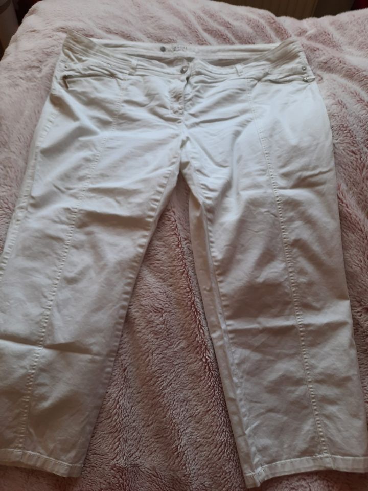 weiße Sommerhose C&A comfort fit Gr.50 in Neuburg (Nordwestmecklenburg)