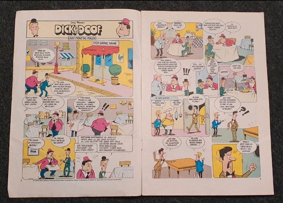 Comic "Dick & Doof" (Nr. 194) - Retro/Vintage von 1975 in Schieder-Schwalenberg