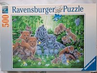 Tierkinder im Wald 500 Teile Puzzle Kentaro Wolf Hase Eurle Tiere Bayern - Hilgertshausen-Tandern Vorschau