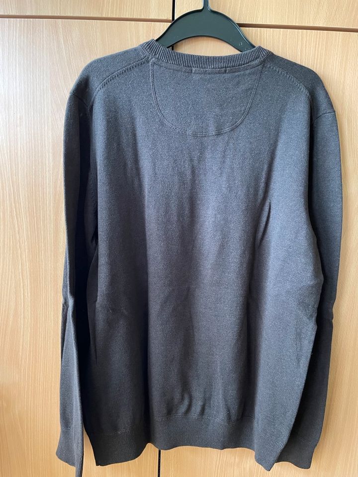 S.Oliver Herren Pullover Strick V-Neck Gr.L braun/dunkelbraun NEU in Idstein