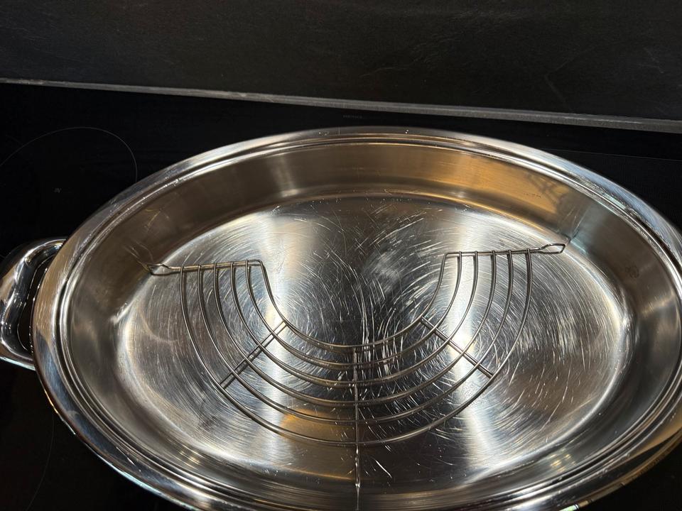 AMC Bräter/ Pfanne mit Gareinsatz Oval 3,5 Liter PremiumSystem in Sonnefeld