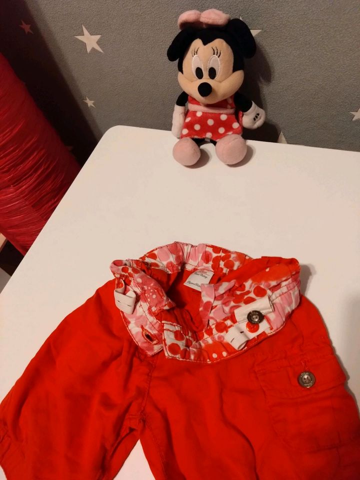 ❤️ süße S.Oliver Jeans Shorts Mädchen 86 92 kurze Hose pink rot in Oberlungwitz