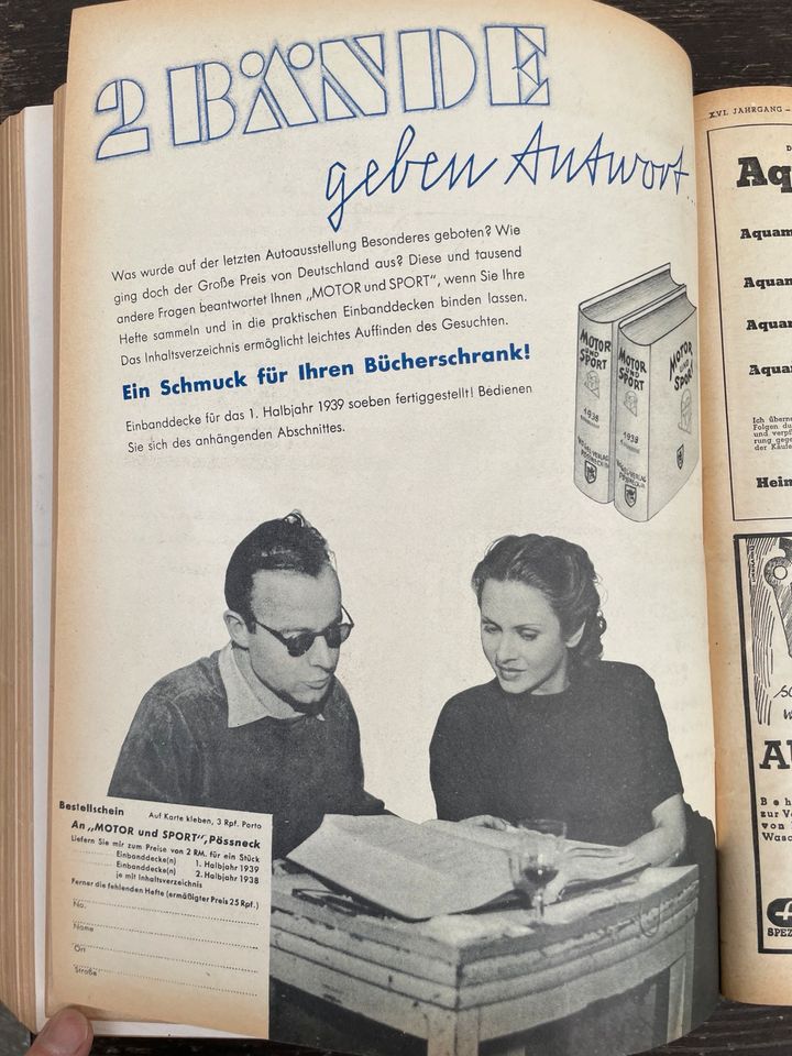 Motor und Sport 1939 • 53 Hefte • Gebundene Ausgabe • in Zirndorf