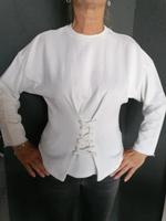 Sweatshirt mit Schnürrung Monki Gr. S weiß Hessen - Babenhausen Vorschau