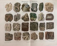 Vintage Poster Druck Mineralien und Gesteine Geologie Berlin - Charlottenburg Vorschau