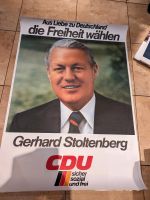 CDU Wahlplakat 1982 BTW Stoltenberg Kreis Pinneberg - Tornesch Vorschau