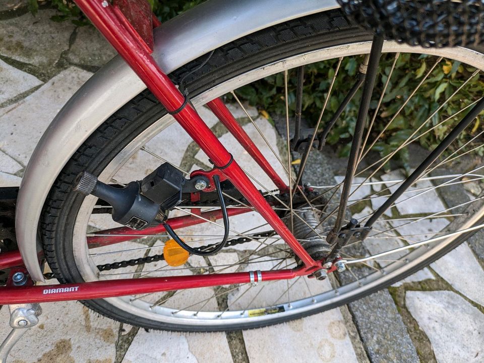 Diamant Fahrrad rot gebraucht Damenrad Rahmenhöhe 50 cm in Osnabrück