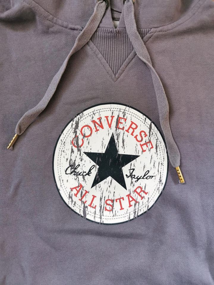 Converse Sweatshirt Hoodie mit Kapuze lila flieder Gr.M in Ebermannstadt