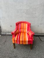 Italienischer Sessel Vintage Design Samt Pink Orange Mid Century Hamburg-Nord - Hamburg Eppendorf Vorschau