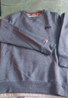 Superdry Pullover L grau Dresden - Klotzsche Vorschau