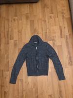 Crop Strickjacke mit Reißverschluss grau  34/XS Frankfurt am Main - Oberrad Vorschau