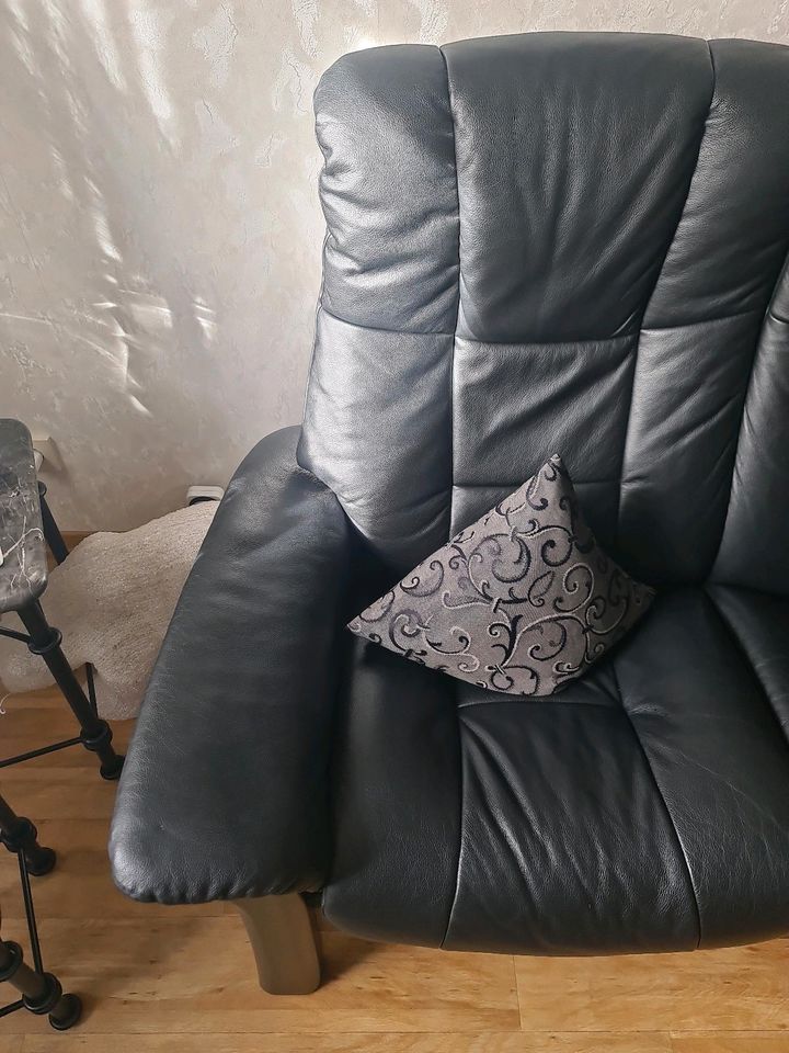 Stressless  Winsor schwarze Leder Couch in Bexbach