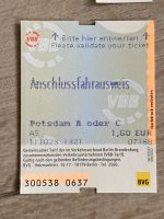 Anschlussfahrschein BVG VBB Potsdam A oder C 5 Stück Thüringen - Eisenach Vorschau