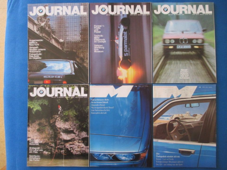 BMW Kundenzeitschrift Prospekt Journal M Magazin u. a. ab 1976 in Schacht-Audorf