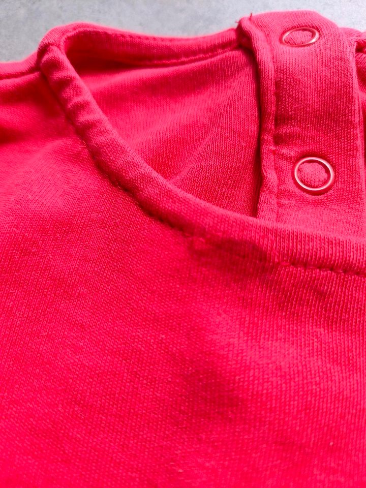 Pullover Frugi Bio-Baumwolle Gr.80, rot, mit Elefanten in Hitzacker