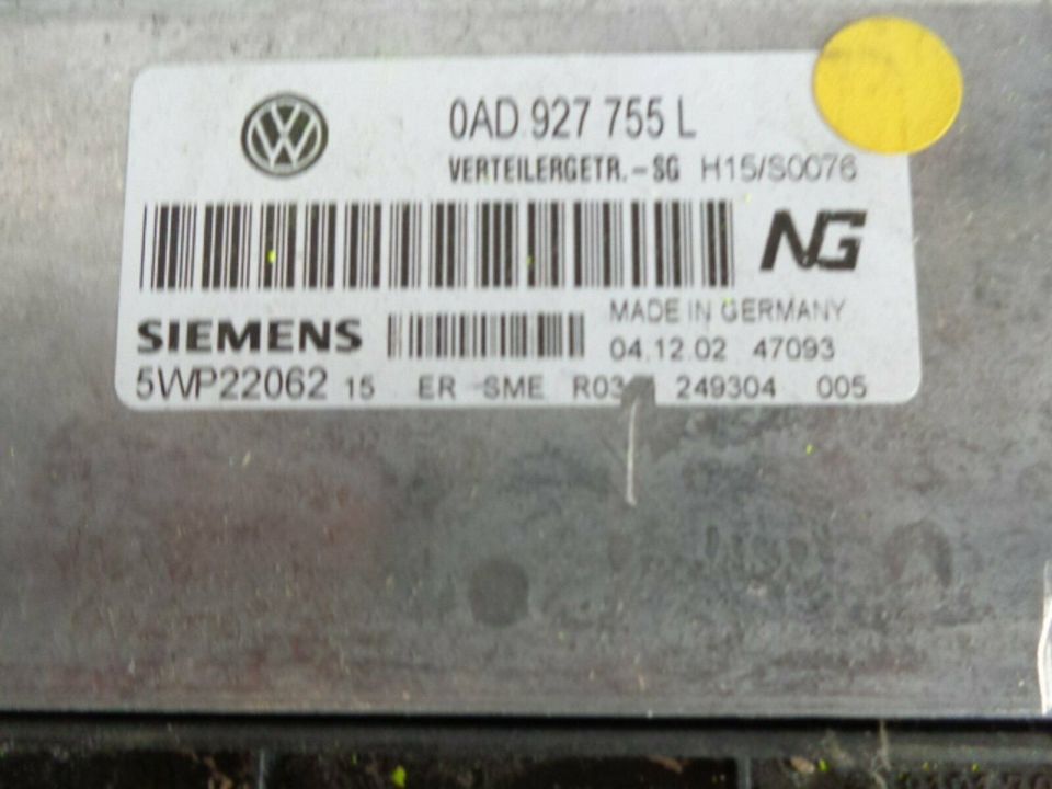 VW Touareg 7L Steuergeräte 0AD927755L 09D927750A 7L0959933C in Harrislee