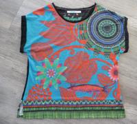 DESIGUAL Shirt Top schwarz bunt Gr XL 40 42 44? Silberfäden Bayern - Steinach b. Straubing Vorschau