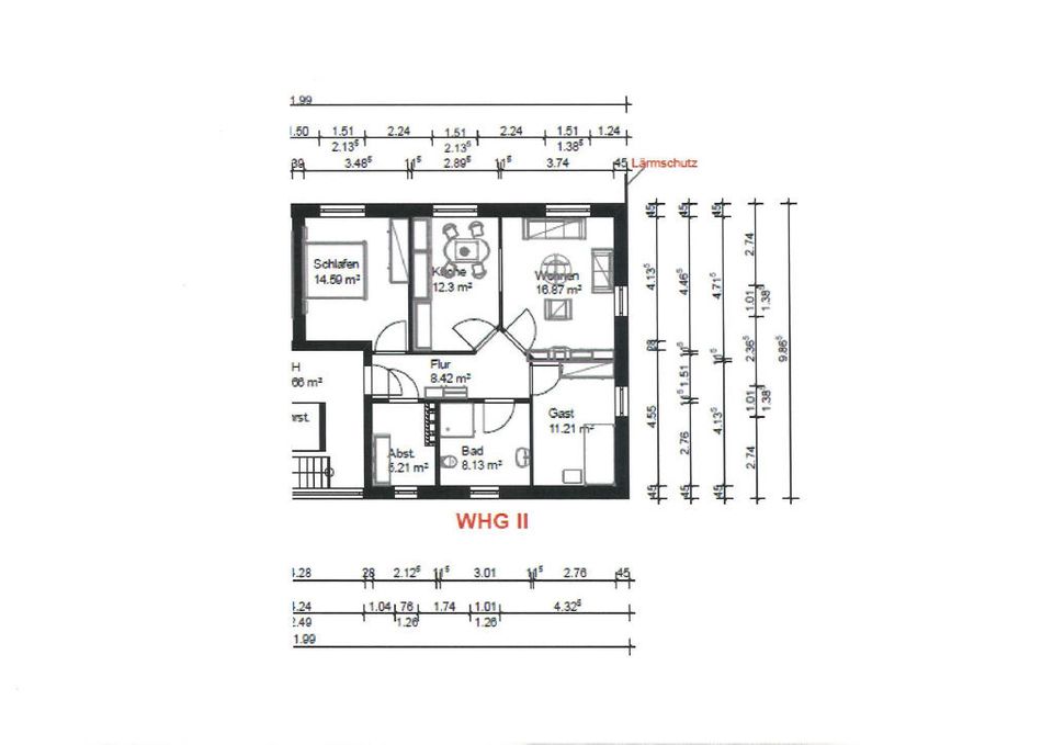 Exklusive Neubau-Erdgeschosswohnung Nr. 2 mit Terrasse in Marienhafe in Marienhafe