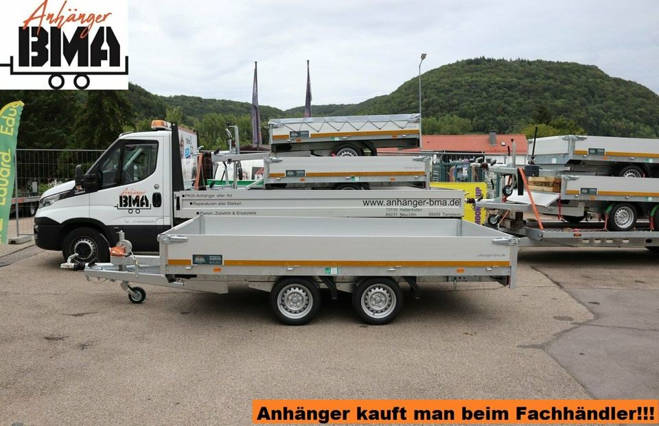 EDUARD Multitransport Anhänger 356x200 2700 mit BordwRampenWinde in Mühlhausen im Täle