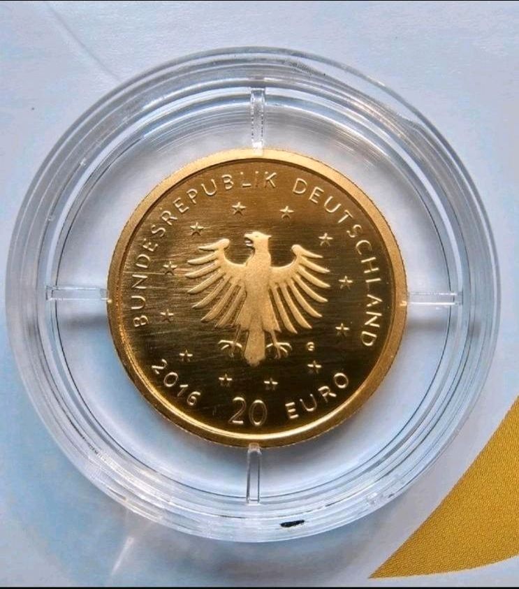 20 Euro Gold - 2016 - Heimische Vögel - Nachtigall G, Acryl-Box in Wermelskirchen