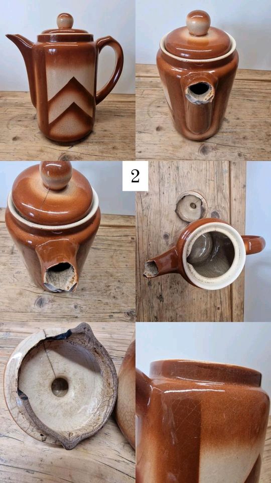 ✅Bunzlauer Keramik Kannen Teller Tasse braun in Wachtendonk