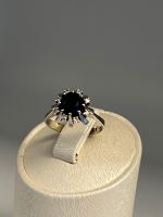 Brillant Saphir Gold Ring in 14k/585er Weissgold FJV Essen-West - Frohnhausen Vorschau