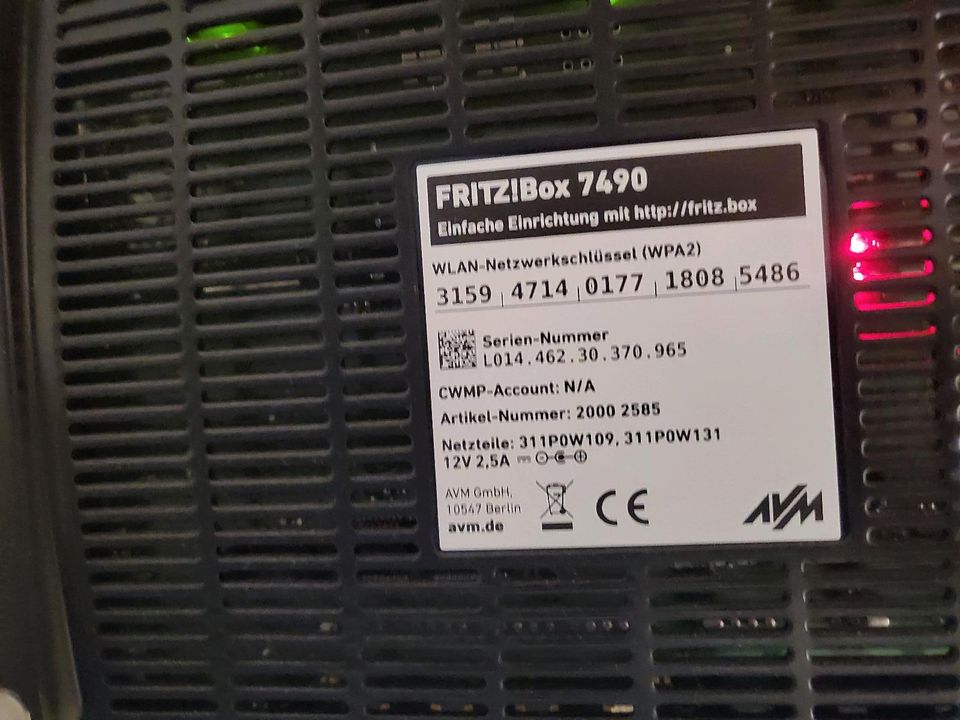 Fritzbox 7490 WLAN Router in Üxheim