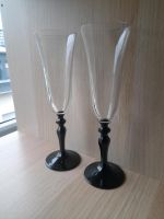 Champagnerglas-Set aus Kristallglas mit schwarzem Stiel, Tulpenfo Hessen - Geisenheim Vorschau