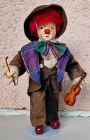 Clown Puppe Geigenspieler Geige Figur Rheinland-Pfalz - Mayen Vorschau