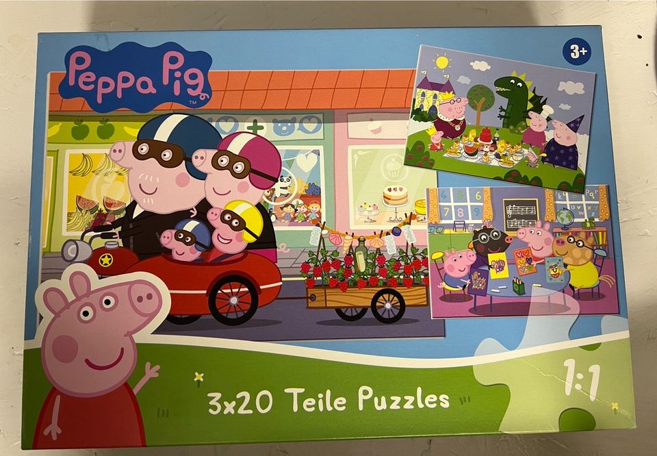 Puzzle Peppa Wutz 3er Set 3 x 20 Teile ab 3 Jahre in Albertshofen