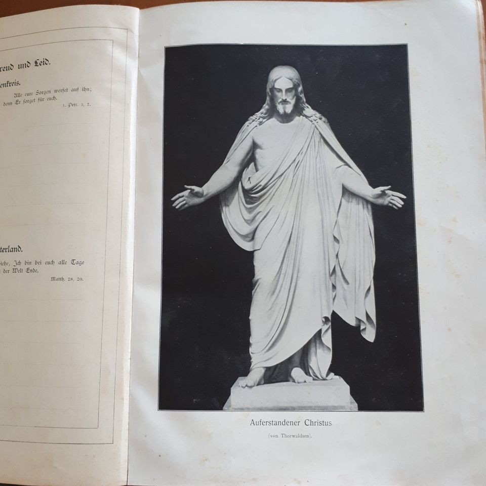 Antik, Buch D. Martin Luther im evangelischen Haus, antik um 1900 in Frankfurt am Main