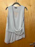 H&M Gr. M 36 fließendes Top Chiffon ärmellos Drapierung V-Ausschn Hessen - Weiterstadt Vorschau
