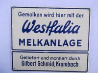 Alte Werbeschilder Westfalia, Unsinn ,Neuwertig  25 km  -Schild Bayern - Höchstädt a.d. Donau Vorschau