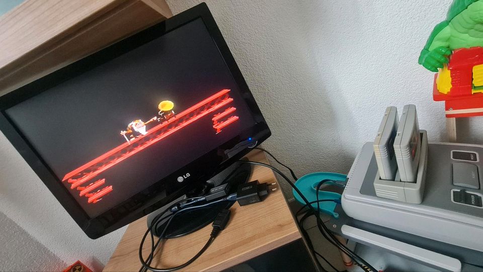 Snes Donkey Kong 1 2 3 mit Fire Adapter für NTSC-J-Version en in Mahlberg