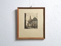 Zeichnung Frauenkirche Dresden Grafik Bild schwarz weiß Rahmen Dresden - Dresden-Plauen Vorschau