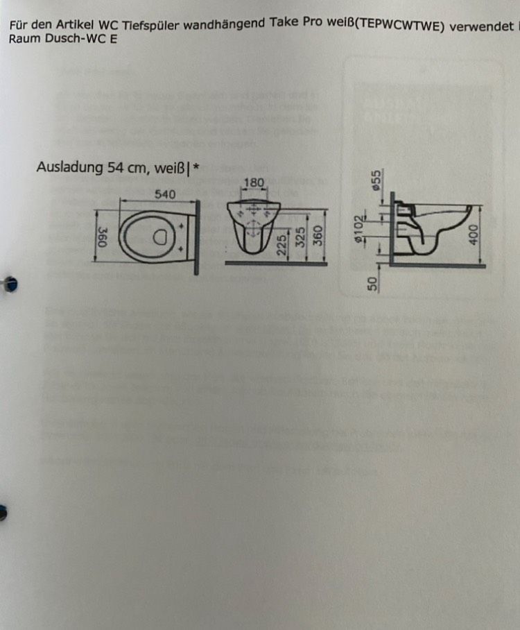 TAKE Waschbecken + Tiefspül WC + Toilettensitz NEU in Hanau