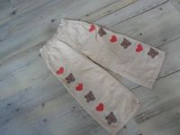 LEGGINGS Gr. 92/98 LEINEN/Baumwolle, Bärchen/Herzen-Druck Bayern - Sonthofen Vorschau