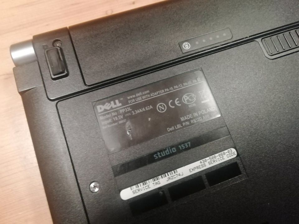 Dell Studio 1535 Laptop - PP33L - 15.4" Wide XGA Wide Screen in Emmerthal