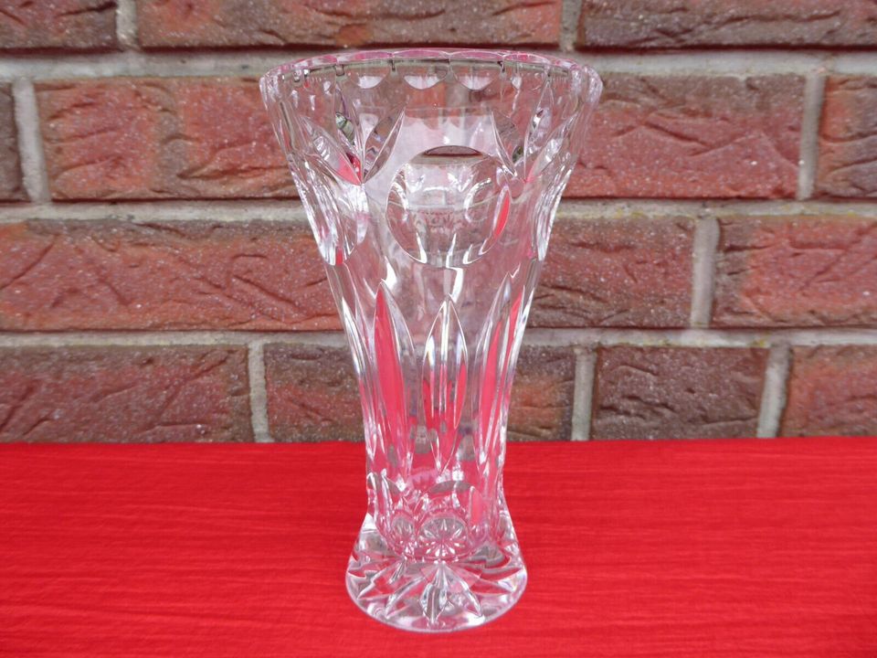 Kristall/Glas Vase Blumenvase Transparent geschliffen Ø oben ca. in Flintbek