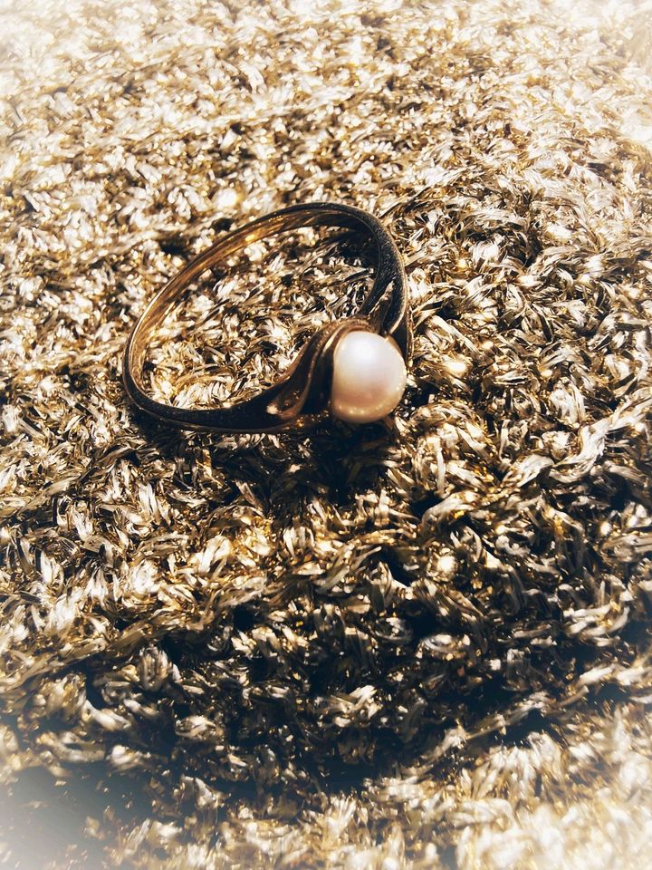 Goldring in 333er Gold - Größe 58, Durchmesser 18,5mm in Ober-Ramstadt