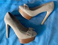 Bershka Schuhe mega High Heels Pumps sexy Damenschuhe rosé beige Frankfurt am Main - Sachsenhausen Vorschau