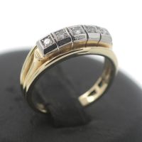 Bicolor Diamant Gold Ring 585 14 Kt 0,20 Ct Weißgold juweliero.de Innenstadt - Köln Altstadt Vorschau