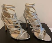 Buffalo Damen Highheel Sandaletten Synthetik silberfarben glitter Rheinland-Pfalz - Montabaur Vorschau