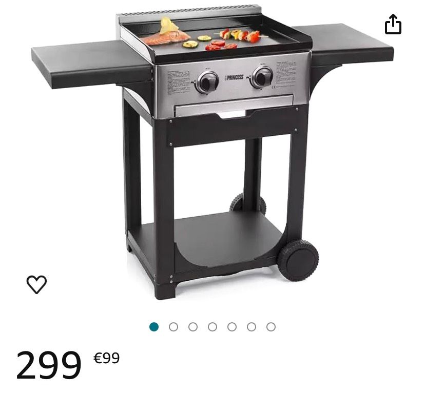 PRINCESS GASGRILL PLATTEN MIT TROLLEY BBQ NEU in Mössingen