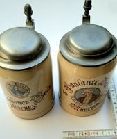 2 Paulaner Steinkrüge mit Zinndeckel 0,5 Liter Kr. München - Taufkirchen Vorschau